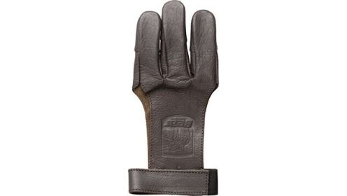BEAR ARCHERY LEATHER SHOOTING (Option: GLOVE 3-FINGER AMBIDEXTROUS LG)