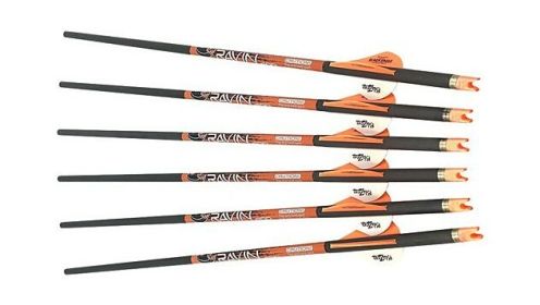 RAVIN XBOW ARROW CARBON W/2" (Option: OFFSET VANES 400GR .003" 6PK*)