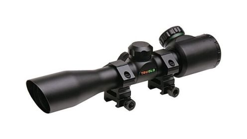 TRUGLO CROSSBOW SCOPE 4X32 (Option: BLACK WITH RINGS ILLMNTD RETCL)