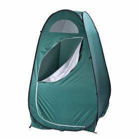 Pop Up Privacy Shower Tent Quick Setup Waterproof Zipper Closure Portable Outdoor Changing Room for Camping Beach RV Travel Compact Bath Tent wit (Color: Army green)